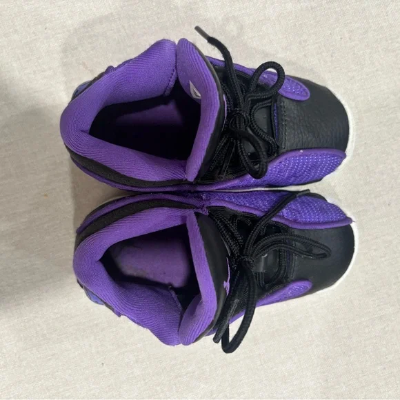 AIR JORDAN TODDLER Kids Air Jordan 13 TD "Purple Venom" Size 8c - Picture 4 of 9